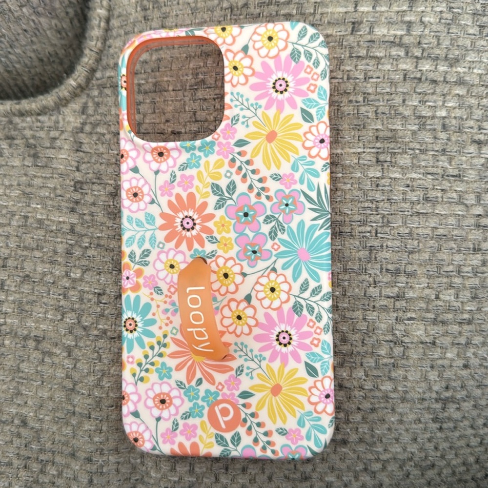 Like New IPhone 13 Pro Max Floral Burst Loopy Case